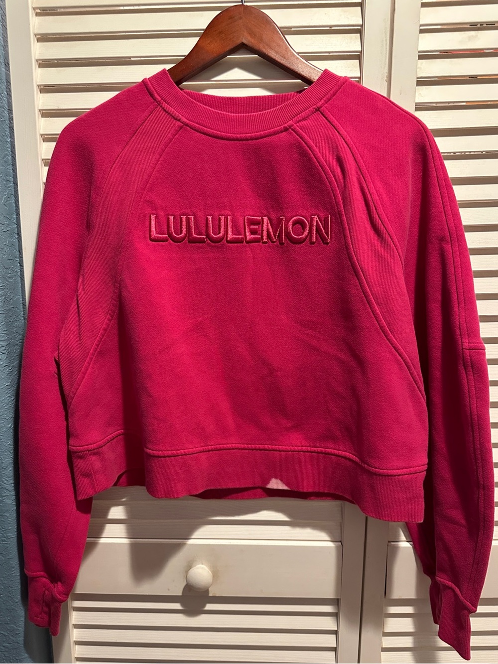 Lululemon Scuba Oversized Wordmark Sweatshirt Passionate Pink PSNT Pullover